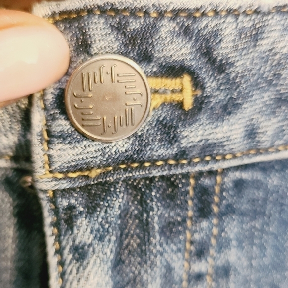 J. Jill | Women's Slightly Distressed Straight Leg Jeans (Size 12) - Picture 5 of 11